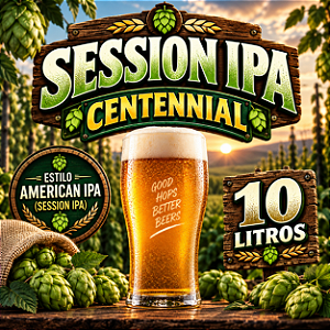 Kit Receitas Cerveja Artesanal Session IPA Centennial – 10 Litros