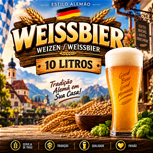 Kit Receitas Cerveja Artesanal Weiss – 10 Litros
