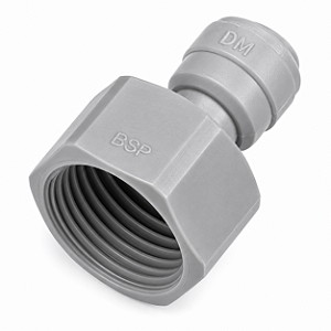Engate Rápido DMfit AFAB0608F Tubo 3/8" x Rosca BSP Fêmea 5/8" para Chopp e CO₂