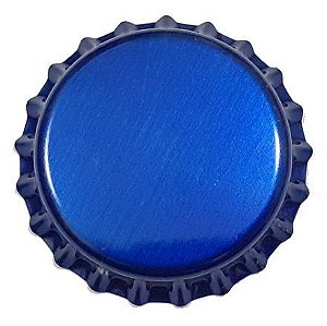 Tampinha Pry-Off Azul 26 mm – Pacote com 100 Unidades
