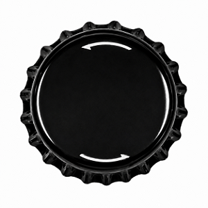 Tampinha Twist-Off Preta 26 mm – Pacote com 100 Unidades Com Setas