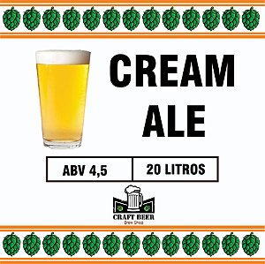 Kit De Insumos Cerveja Artesanal Cream Ale 20 Litros