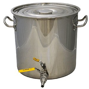 Panela em Inox para Fabricação de Cerveja - 32 Litros