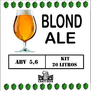 Kit De Insumos Cerveja Artesanal Blond Ale 20 Litros