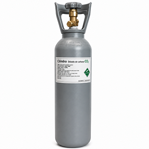 Cilindro de CO₂ em Aço 2,04 kg 3,40 L com Válvula e Alça