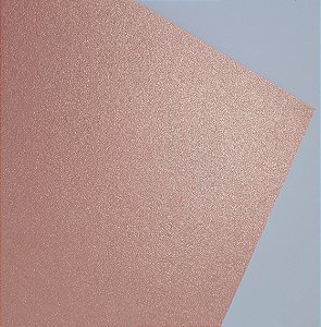Papel perolado A4 colorido na massa liso Rosé Gold 180g