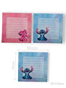BLOQUINHO DE NOTAS STICH E ANGEL