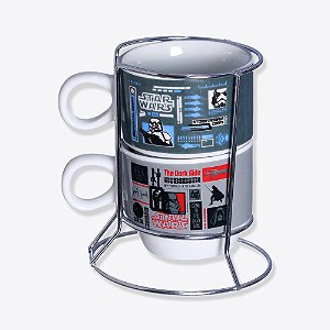 KIT XICARA COM SUPORTE STAR WARS