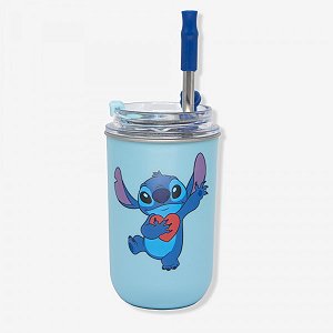 COPO NEO TÉRMICO COM CANUDO STITCH