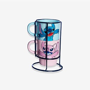 CONJUNTO CANEAS EMPILHAVEIS STITCH