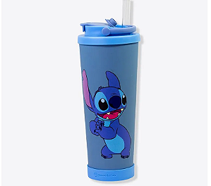 COPO SPRING COM CANUDO STITCH