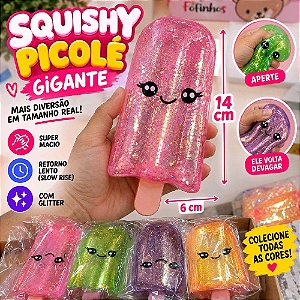 SQUISHY PICOLE GIGANTE - UNIDADE - CORES SURPRESA