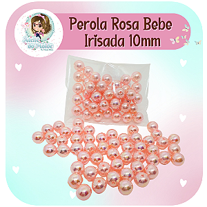 Pérola Rosa Bebê 10mm