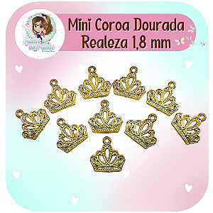 Mini Coroa Dourada Realeza 1,8 cm