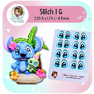Olhos Resinados Stitch 1 - G