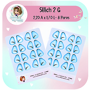 Olhos Resinados Stitch 2 - G
