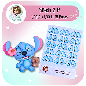 Olhos Resinados Stitch 2 - P