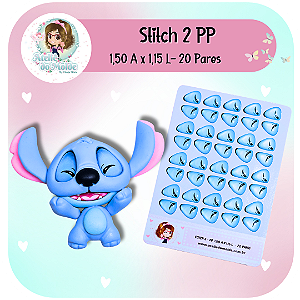 Olhos Resinados Stitch 2 - PP