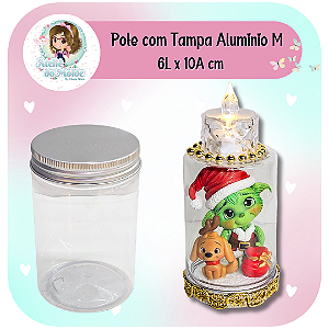 Pote com Tampa de Aluminio - M