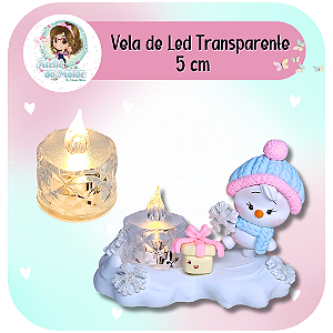 Vela de Led Transparente 5cm