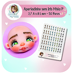 Olhos Resinados Apertadinho Sem Iris Mista - P