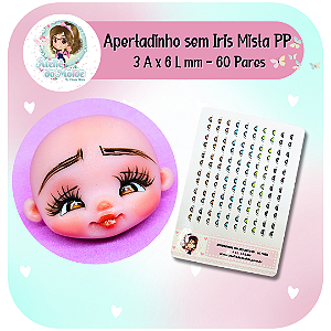 Olhos Resinados Apertadinho Sem Iris Mista - PP