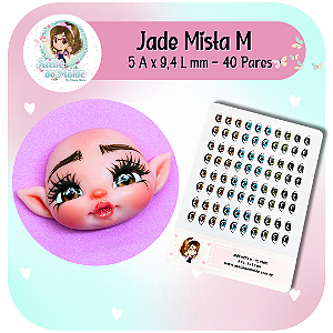 Olhos Resinados Jade Mista - M
