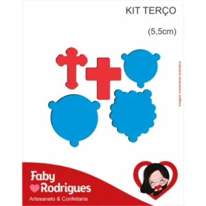 Cortador Kit Terço 5,5cm (5peças)