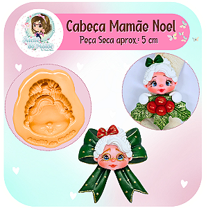 Cabeça Mamãe Noel
