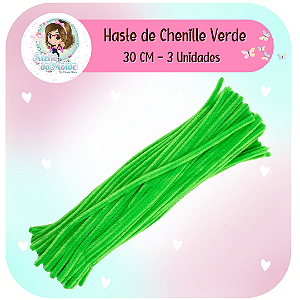 Haste Chenille 30cm - Verde