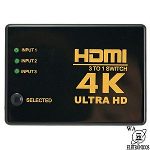 Multiplicador HDMI 3 em 1