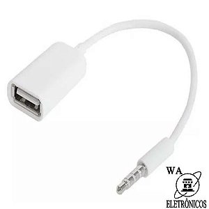 Cabo Adaptador USB para P2 "Auxiliar"