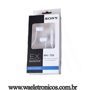 Fone de ouvido Sony EX Monitor MH-750