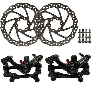 FREIO A DISCO PINÇA E ROTOR 160MM PRETO