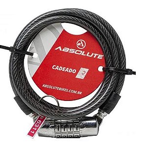 CADEADO 1,0MX6MM ESPIRAL, SEGREDO, PTO