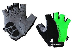 LUVA ABERTA GEL PRETO/VERDE NEON M