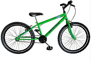 BICICLETA ARO 24" EXTREME AÇO VERDE/CINZA