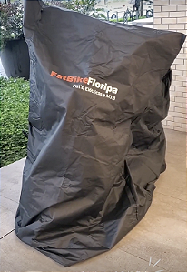 Capa de chuva Fat Bike Floripa para bicicleta elétrica aro 26