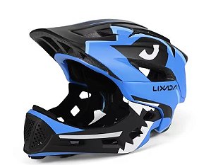 CAPACETE FULL FACE INFANTIL AZUL