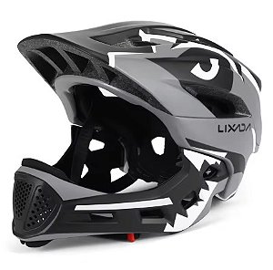 CAPACETE FULL FACE INFANTIL PRETO