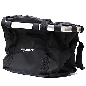 CESTA FRONTAL DE LONA  ABSOLUTE 26 GRANDE PRETA