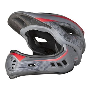 CAPACETE BIKE X FULL FECHADO MY22 TAM G VINHO/CINZA Ref: HOCAP0276