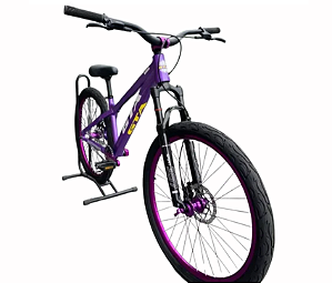 BICICLETA 26 GRAVITY AL DISC FREERIDE GTA ROXO