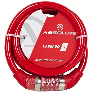 CADEADO 1,85MX12MM ESPIRAL, SEGREDO,VERM