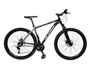 BICICLETA 29 ALUM VECTOR TAM19 PRETO/CINZA