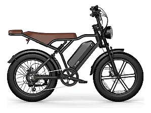 BICICLETA ELETRICA DUOS E-VOK PRETA 1000W