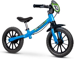 BICICLETA BALANCE BIKE AZUL/PTO
