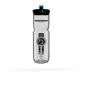 Garrafa PRO Team Transparente 600 ml BPA Free Push-Pull l cinza