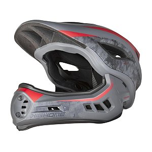 CAPACETE BIKE X FULL FECHADO MY22 TAM M CINZA/VERMELHO Ref: HOCAP0272 Marca: HIGH ONE
