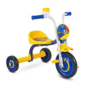 TRICICLO INFANTIL NATHOR  AMARELO/AZUL
